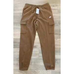 Nike Sportswear Club Fleece Cargo Pants Mens XLT TALL Joggers FN3805-235 Brown